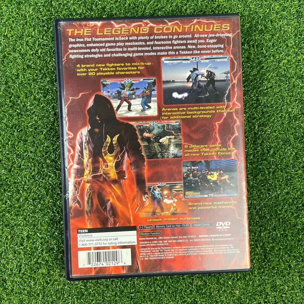 Tekken 4 Sony Playstation 2 2002 PS2 w/ Manual